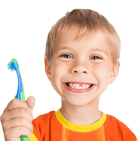 Our Approach - Kid holding a toothbrush